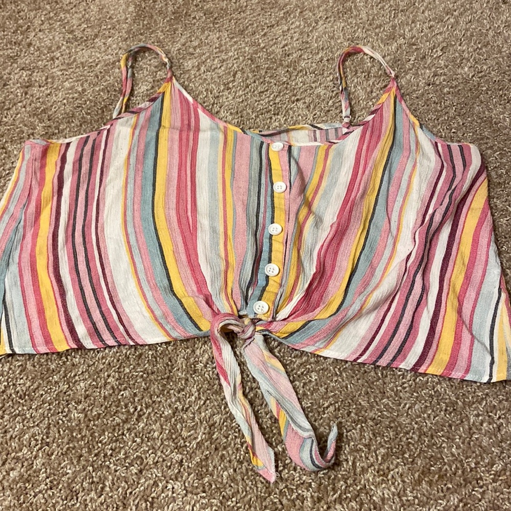 Striped crop top
